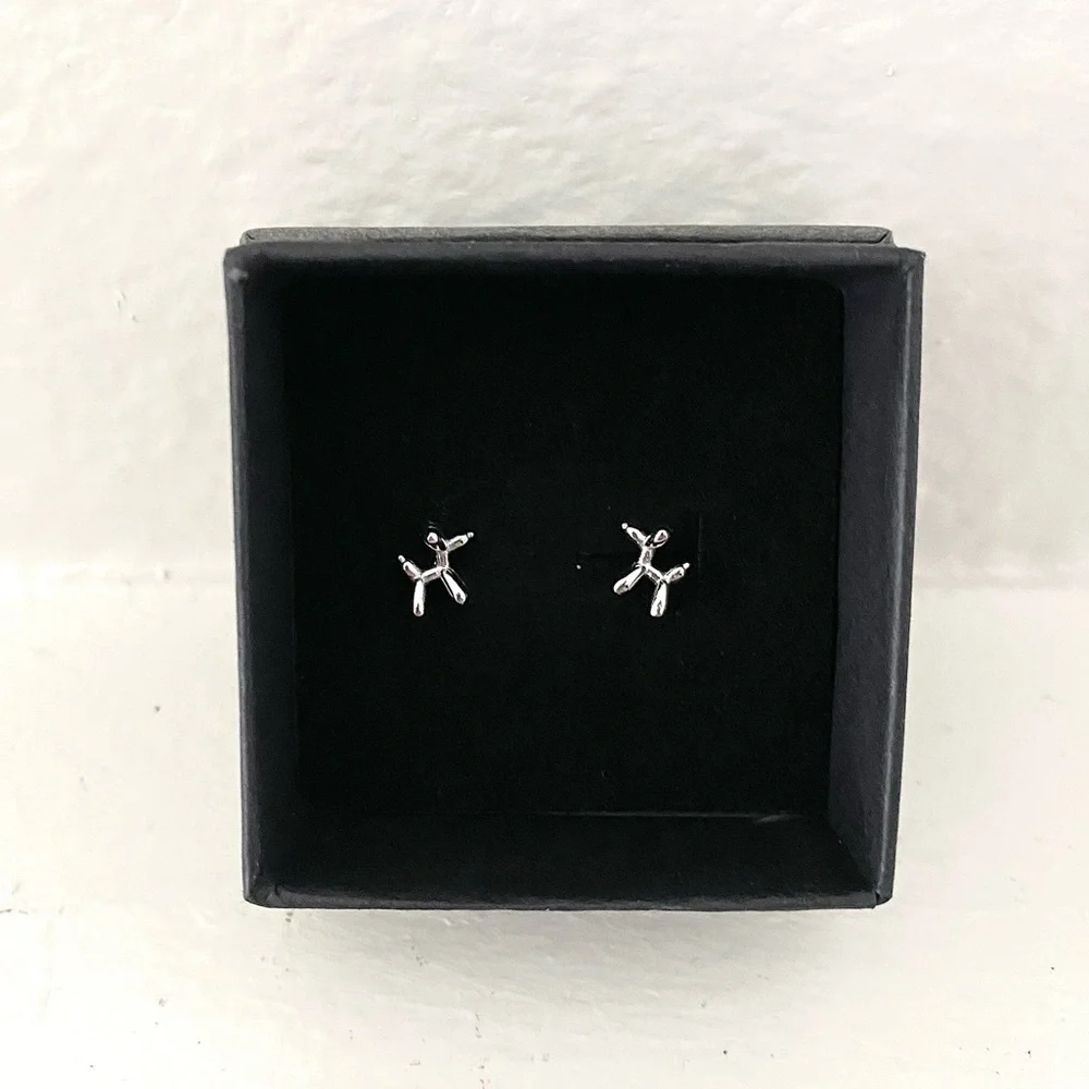 Sterling Silver Balloon Animal Dog Studs